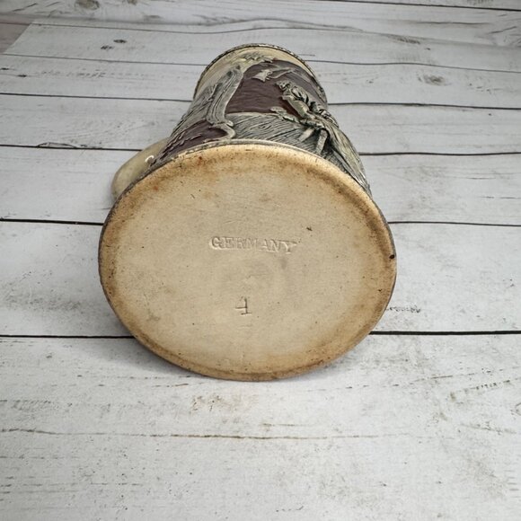 Vintage German Beer Stein Hand-Painted Alpine Couple Mountain Cabin - Picture 7 of 8